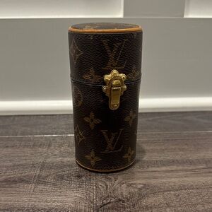 Louis Vuitton Brown Monogram perfume travel case